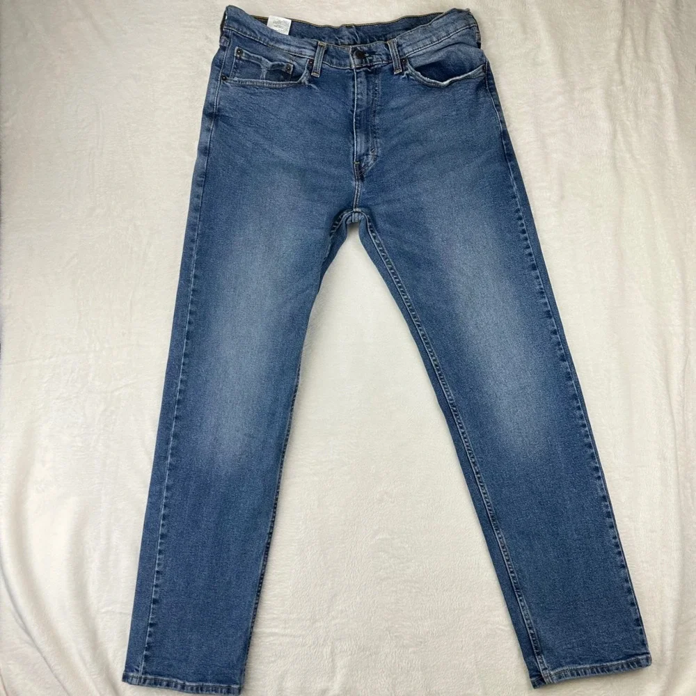 Levi's Jeans Mens 505 Regular Fit 36X34 Blue‎ Straight Leg Stretch Denim